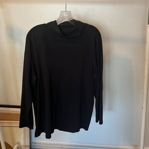 Black Mock Neck Long Sleeve